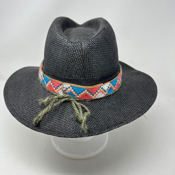 San Diego Hat Company Southwestern Aztec Strap Wide Brim Rodeo Western OS - Picture 2 of 7